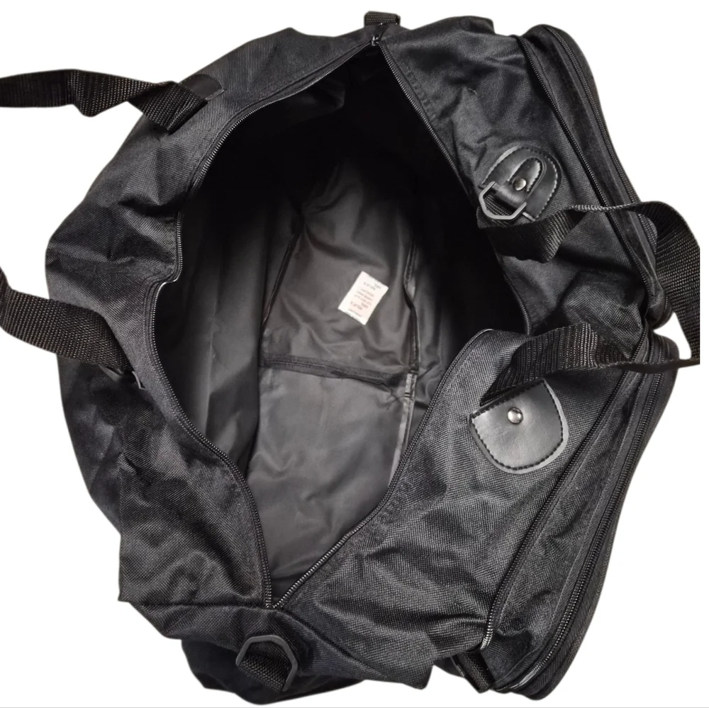 Expandable Black Duffel Bag – Northdale Construction Co. Inc.